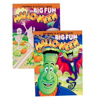 Coloring/activity Book 2 Asst Halloween Styles In Pdq