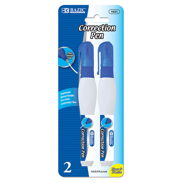 9 Ml Metal Tip Correction Pen (2/Pack)
