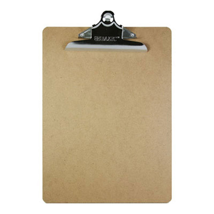 Standard Size Hardboard Clipboard w/ Sturdy Spring Clip