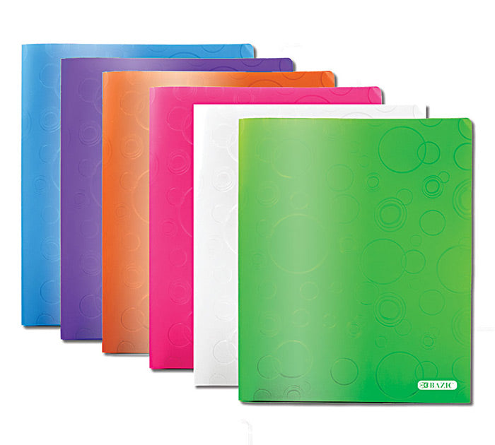 Bubble Embossed 2-Pockets Poly Folder