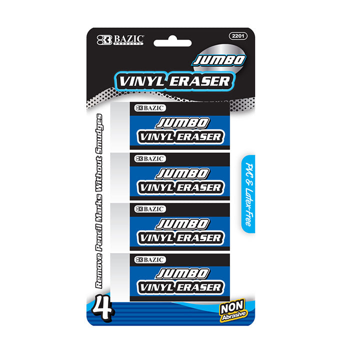 Jumbo Vinyl Eraser (4/Pack)