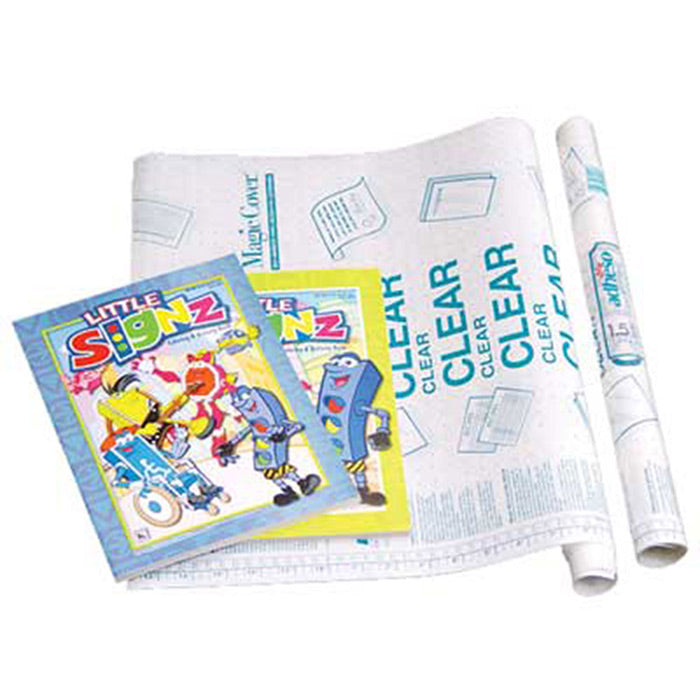 18" X 1.5 Yard Clear Self Adhesive Book Cover