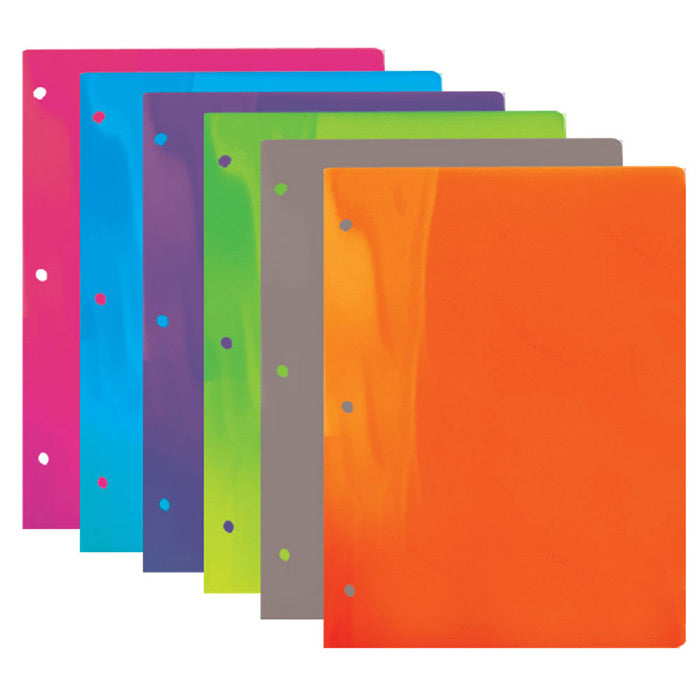 Translucent 2-Pocket Poly Binder Folder