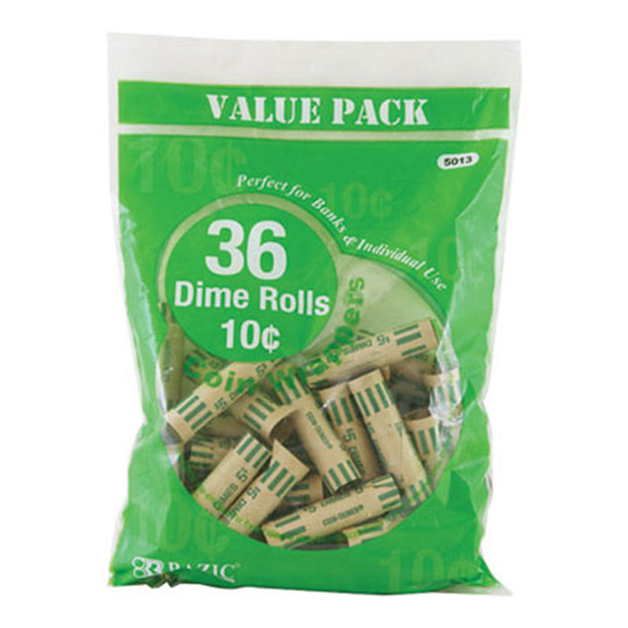 Dime Coin Wrappers (36/Pack)