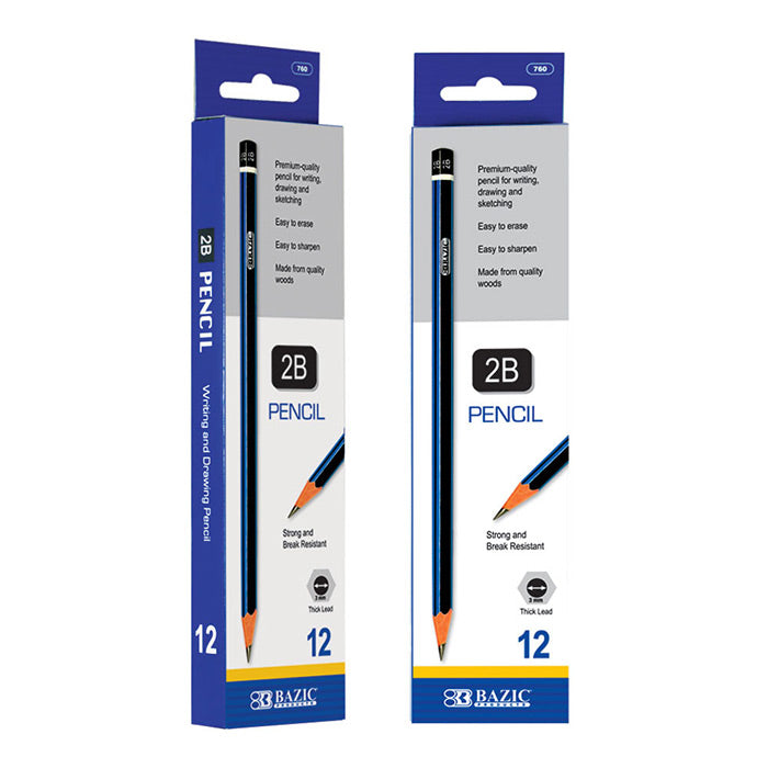#2B Premium Wood Pencil (12/Pack)
