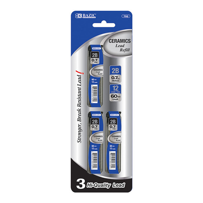 12 Ct. 0.7 Mm Ceramics High-Quality Mechanical Pencil Leads (3/Pack)