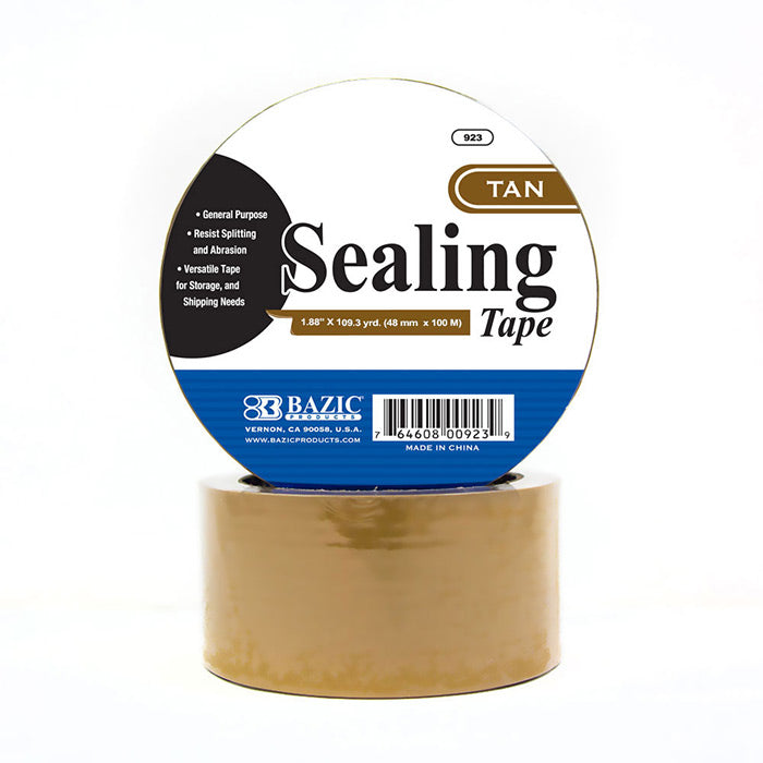 1.88" X 109.3 Yards Tan Packing Tape