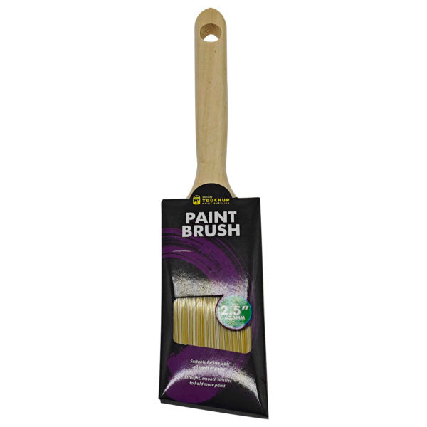 2.5" Varnish Handle Angled Wall Paint Brush for Latex and Water Based Paint