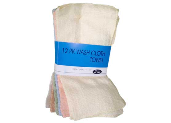 Solid Washcloth 12-Packs