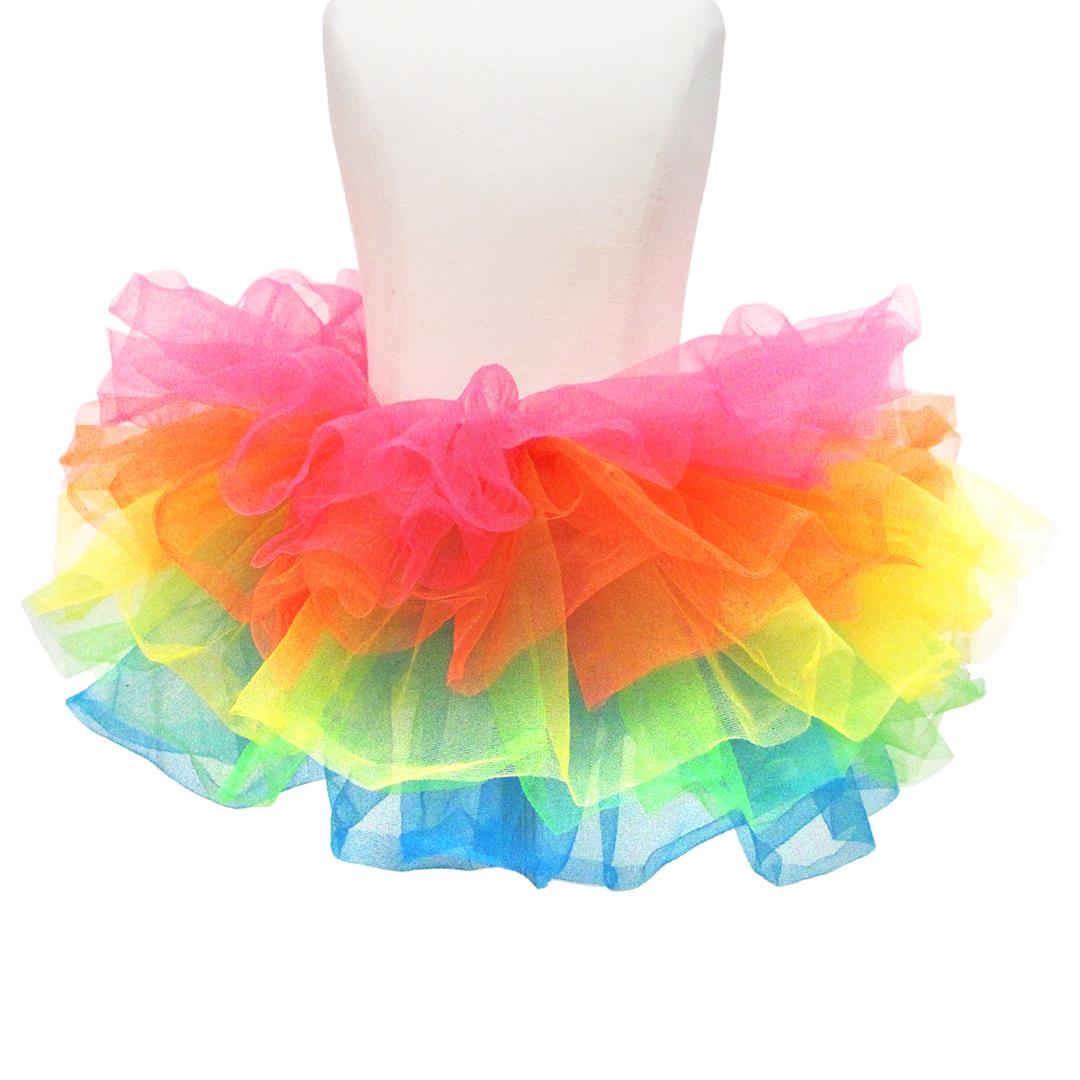 Neon Ruffle 5 Layers Skirt