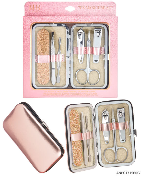 MHB (Must Have Beuaty) Premium Manicare Set - Rose Gold - 7-Pack