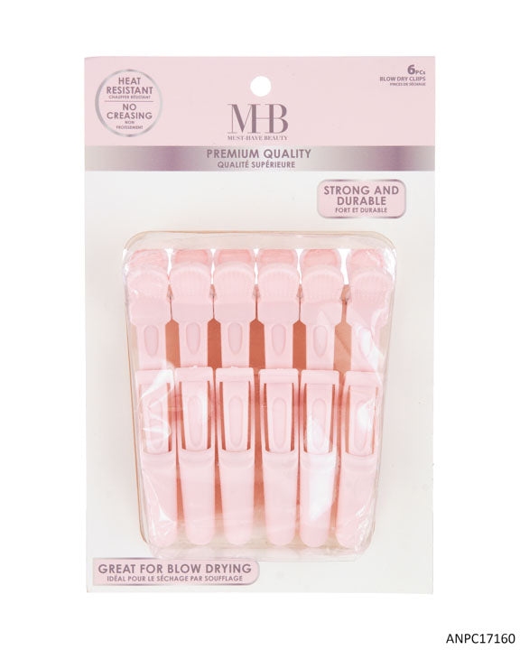 MHB (Must Have Beuaty) Premium Blow Dry Hair Clips - 6-Pack
