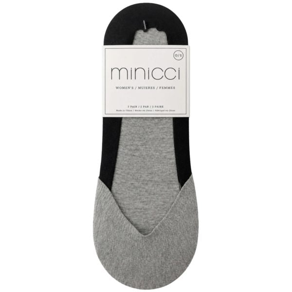 Minicci 2 Pack Unseen Liner Socks Size S