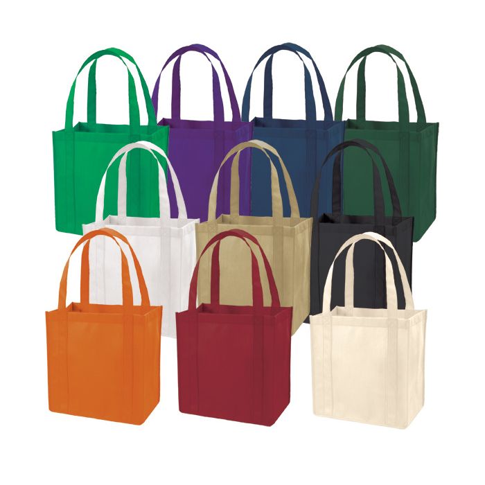 Non-Woven Tote Bags w/ Dual Handles & Removeable Fabric Cover - Choose Your Color(s)