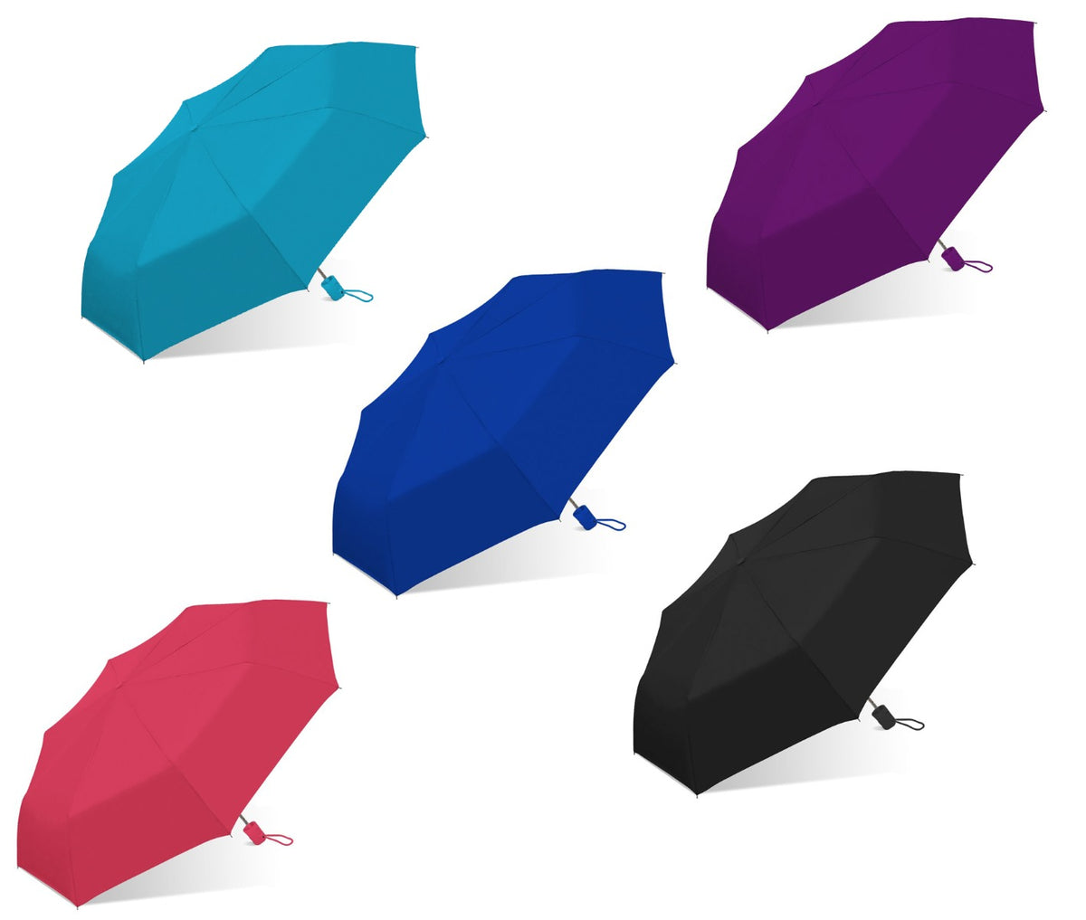 Weather Zone 42" Automatic Open Supermini Umbrellas - Solid Colors