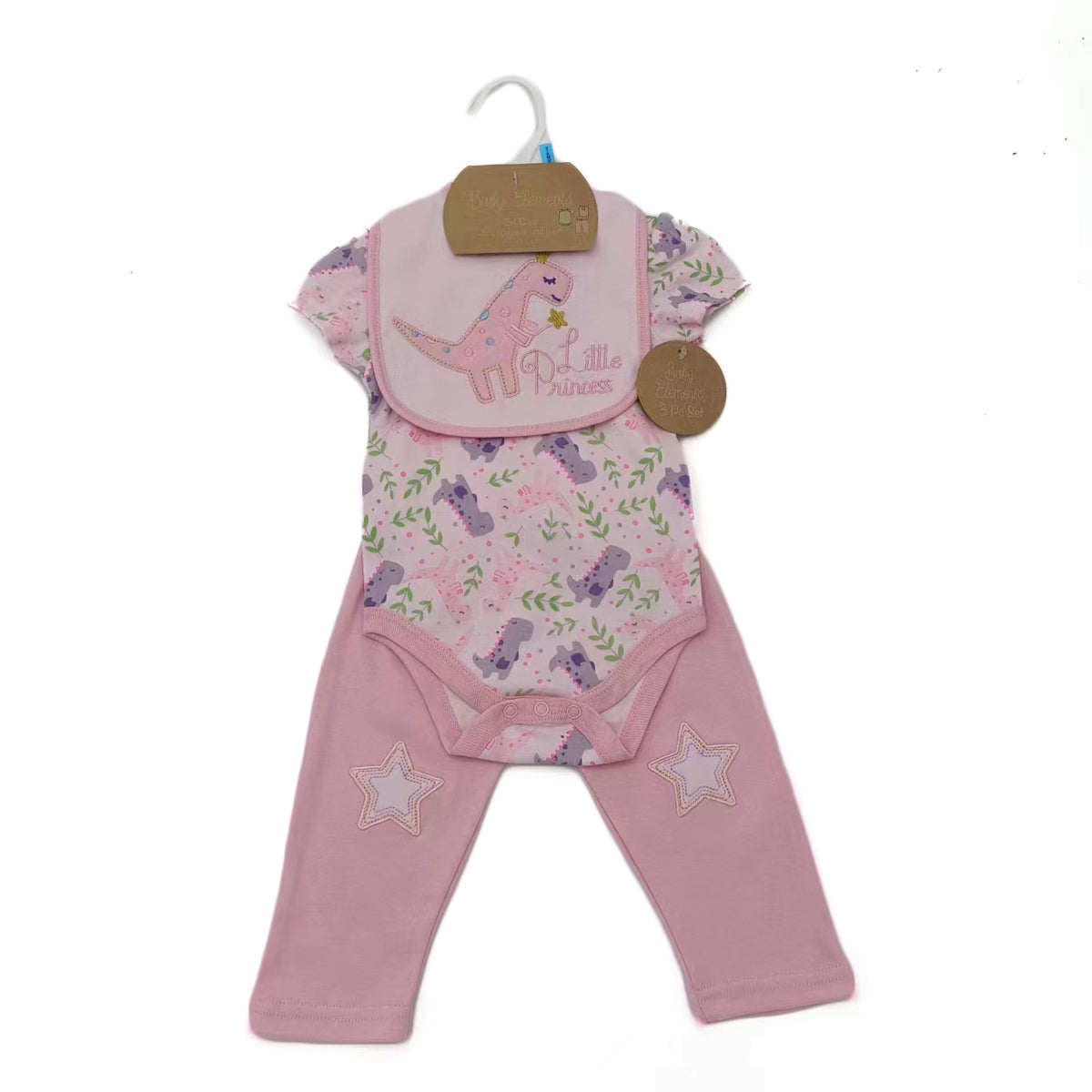 3-Piece Printed Romper