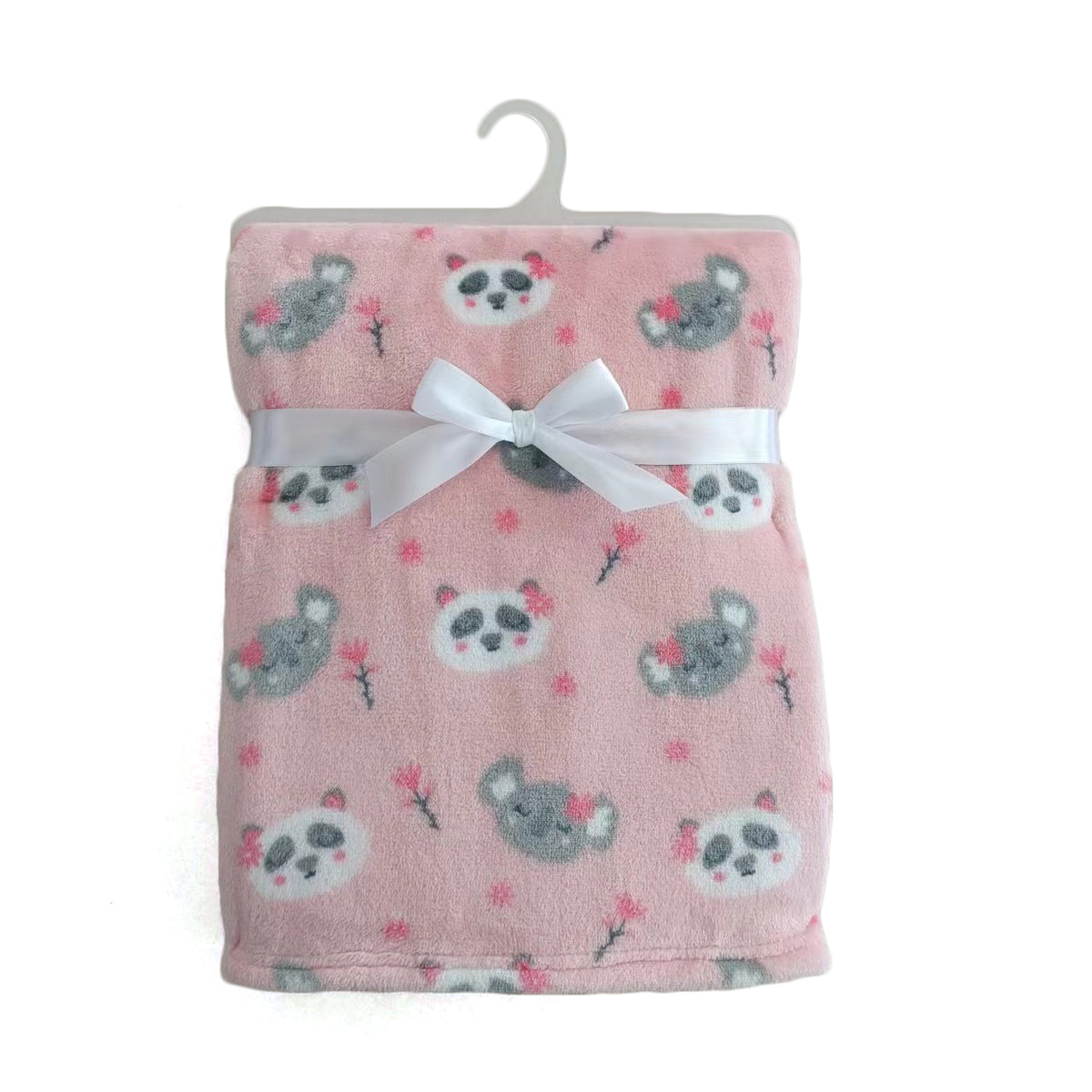 30 x 40 Soft Plush Printed Blankets - Panda Bear & Koala Print