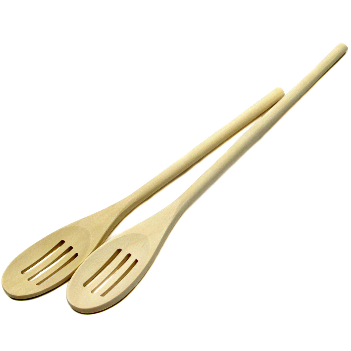 2 Piece Slotted Wooden Spoon Sets