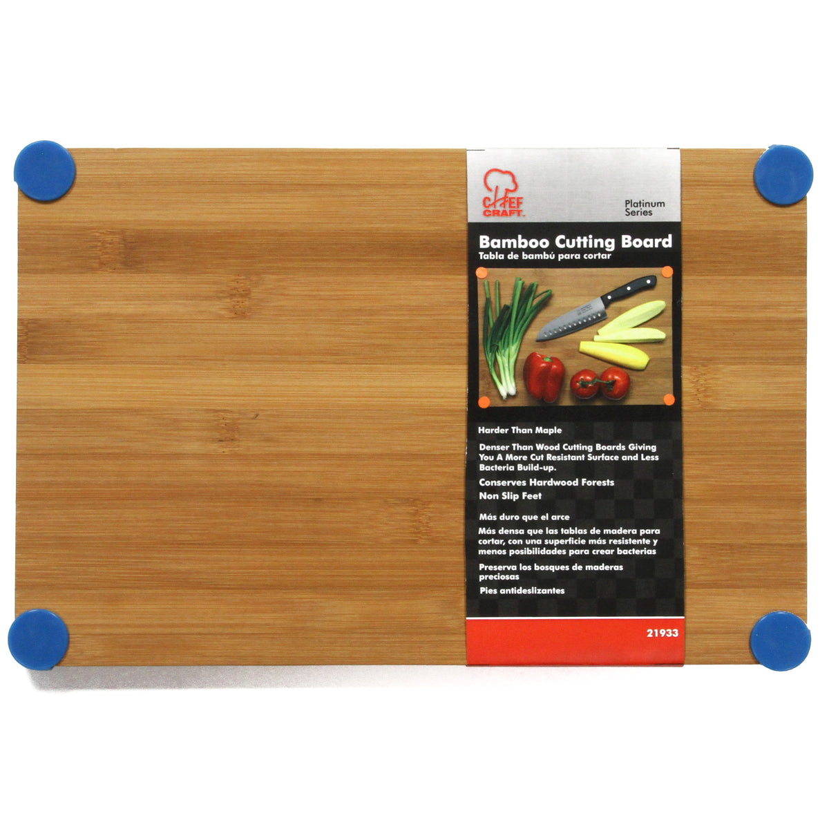 Bamboo Cutting Board with Silicone Feet - Smalls