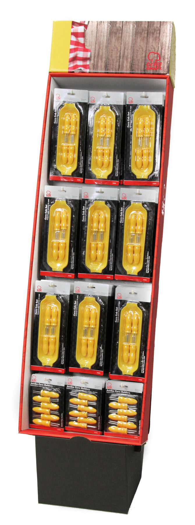 Soft Grip Corn Products in Floor Display