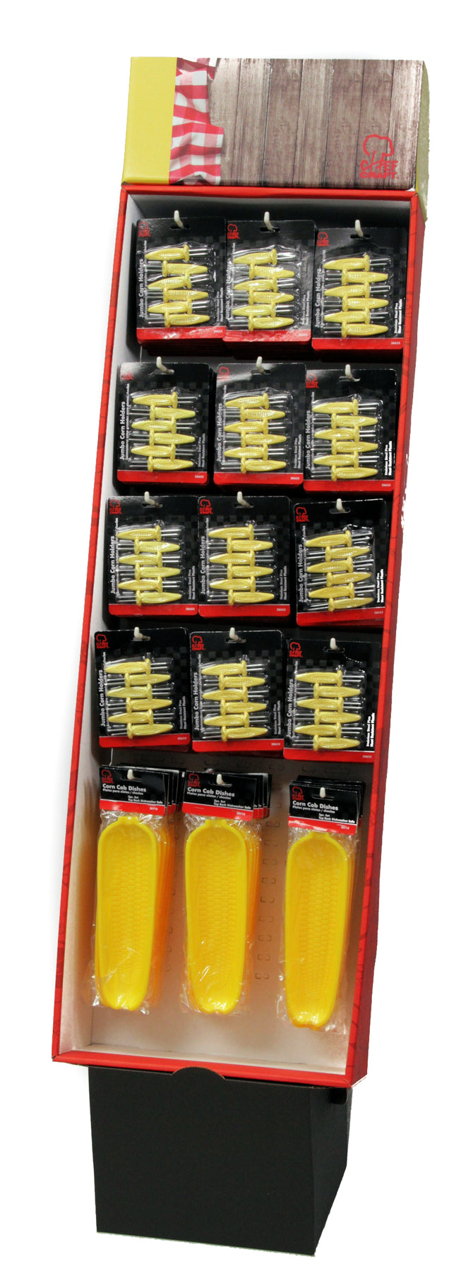 Corn Holders in Floor Display