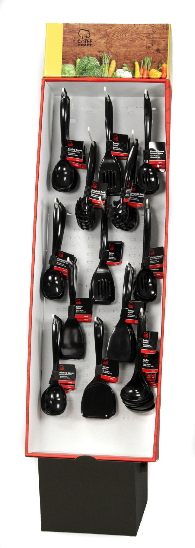 Plastic Kitchen Tools in Floor Display