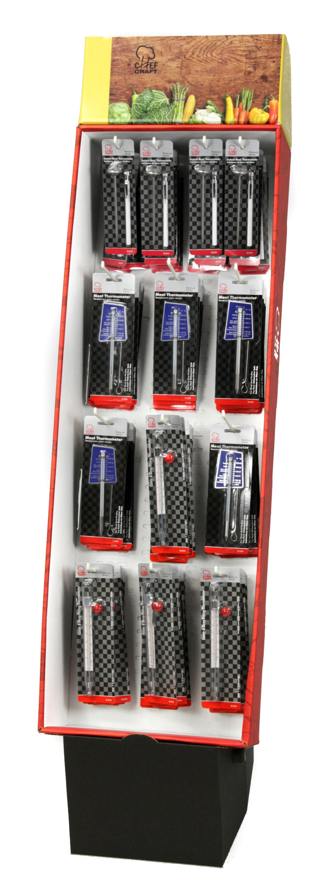 Thermometers in Floor Display
