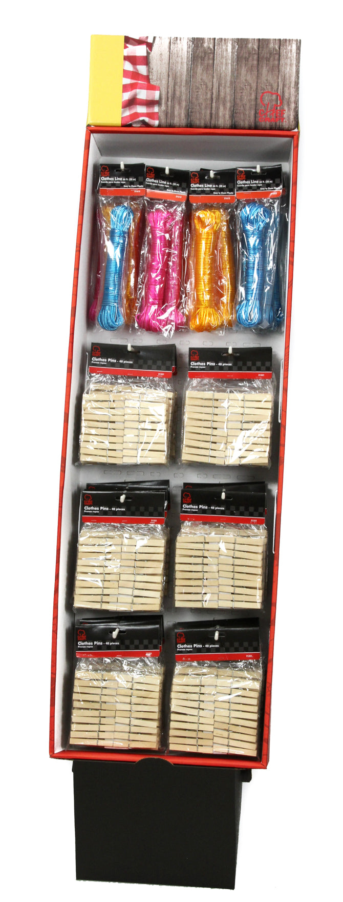 Clothes Pins in Floor Display