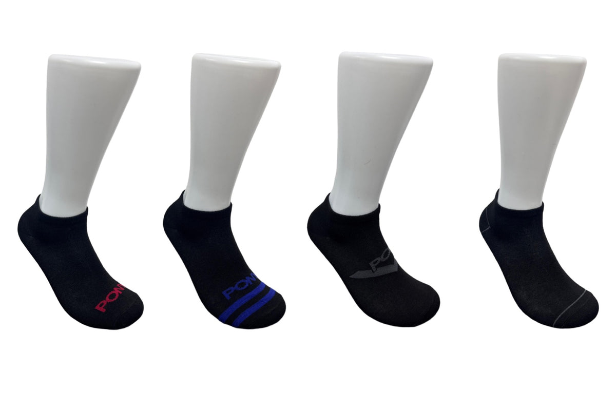 Men's Low Cut Socks - Black - Size 10-13