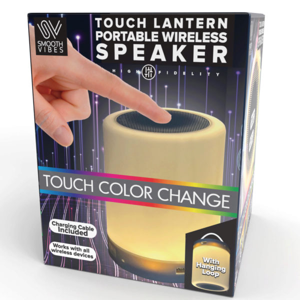 3.75" x 4.75" Touch Lantern Portable Wireless Speaker