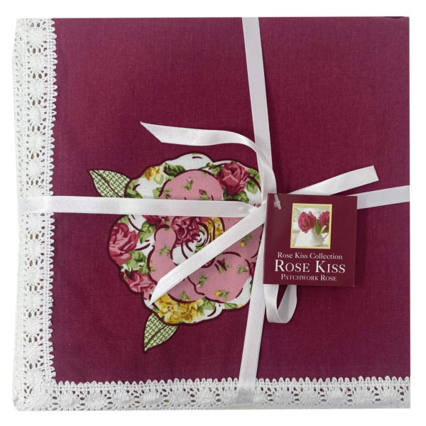 Homewear 18" x 18" Rose Kiss 4 Pack Napkin