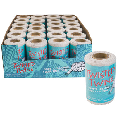 Twine Cotton 300ft Shrink W/ Label In 24pc Pdq