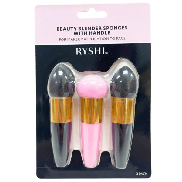 Ryishi 3 Pack Beauty Sponge with Wands