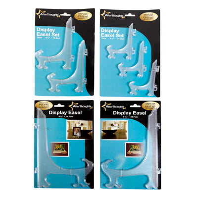 Easel Clear Plastic 1-9.75in/2-6.5in/3-4.5in Tcd