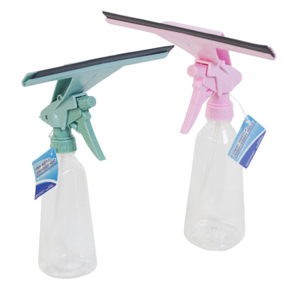 Spray Bottle With Squeegee Head 350ml/11.84oz 2ast Colors Ht