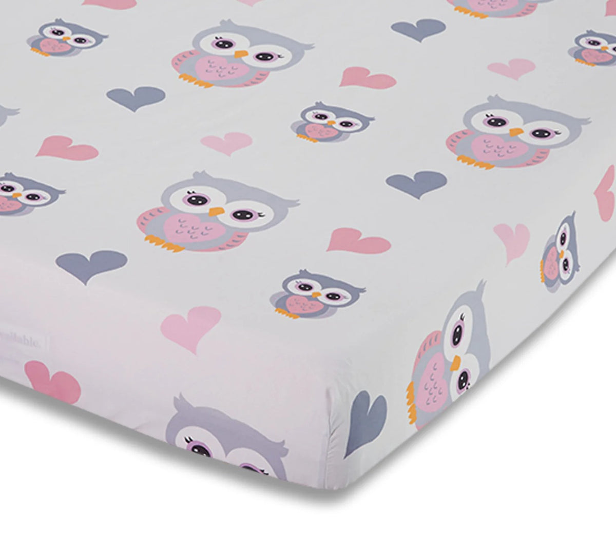 Fitted Crib Sheet - Sheet Sweet Owls Print