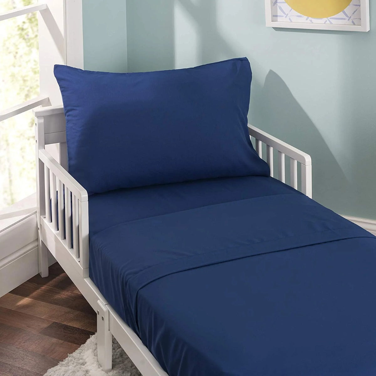3-Piece Toddler Sheet Sets - Solid Navy
