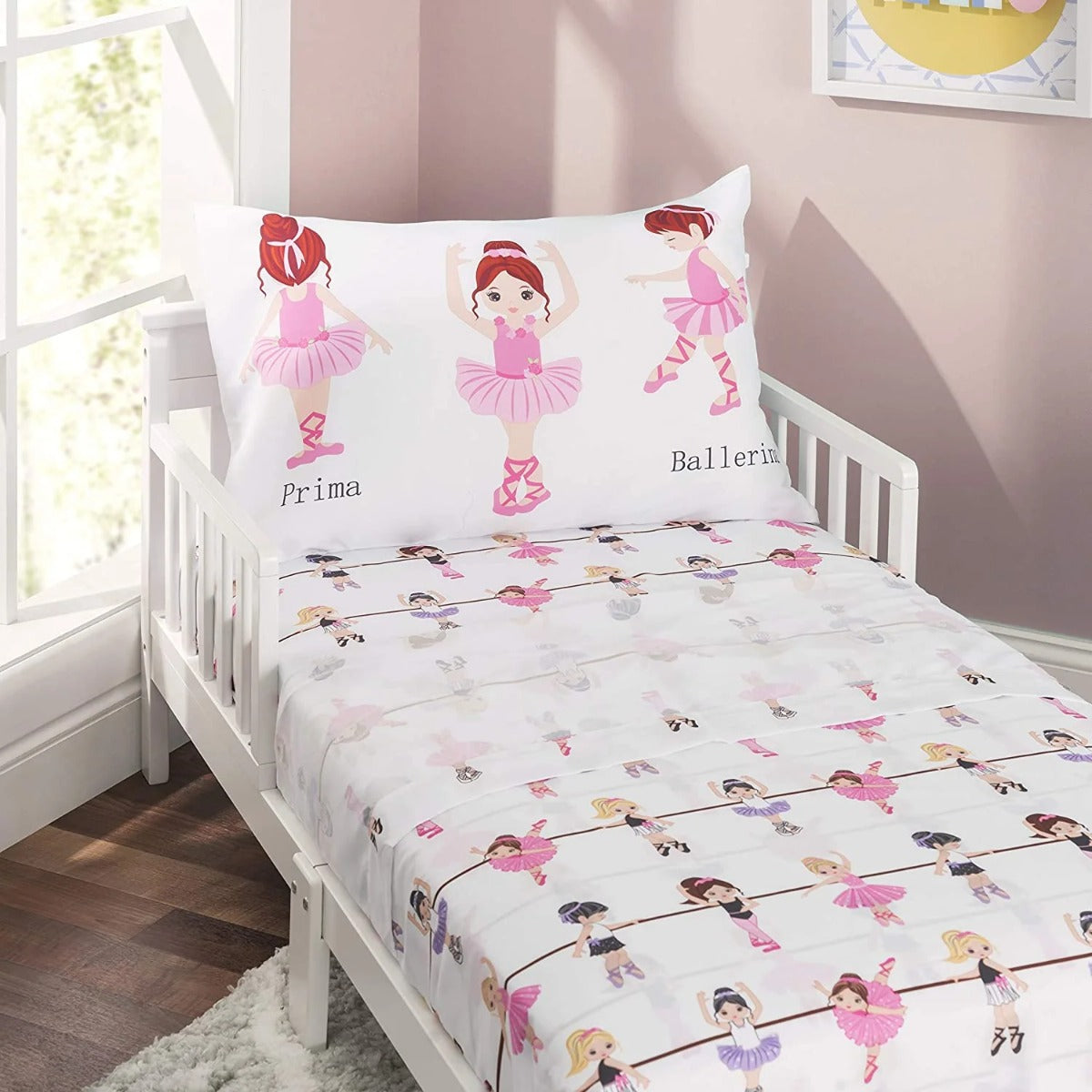 3-Piece Toddler Sheet Sets - Born to Dance Ballerina Print