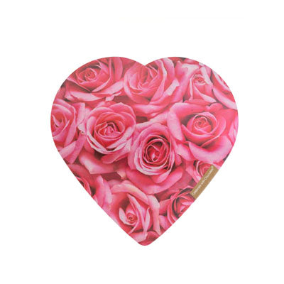 Valentine Candy Chocolate Heart Pink Rose Bouquet 2 Pz Pdq