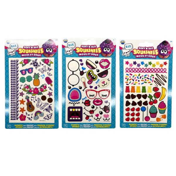 Orb Soft'N Slo Squishies Assorted DIY Stickers