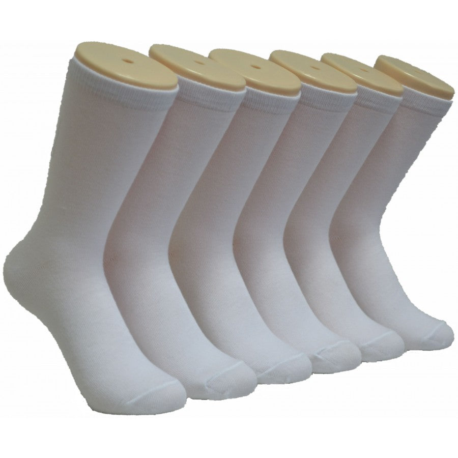 Women's Novelty Crew Socks - White - Size 9-11
