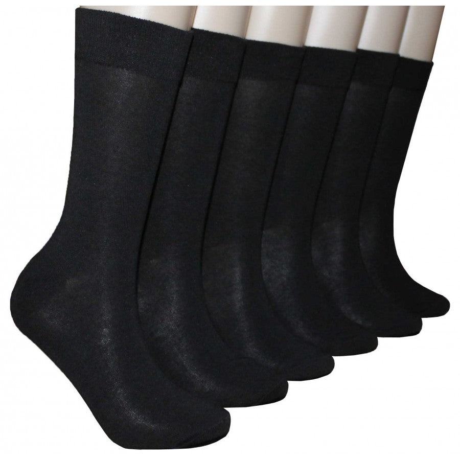 Men's Novelty Crew Socks - Black - Size 10-13