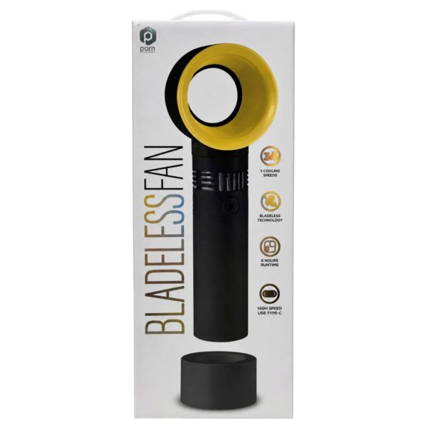 POM Gear Bladeless Fan in Gold & Black