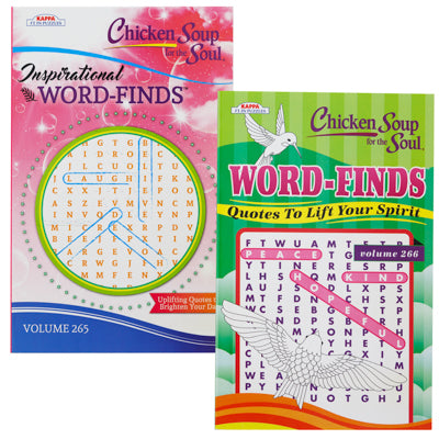 Chicken Soup For The Soul Word Finds Inspirational 2 Assorted Ppd Counter Display $3.95