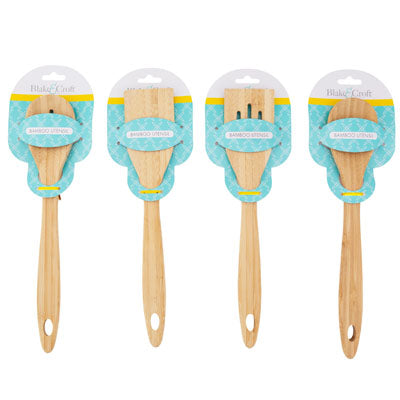 Kitchen Utensil Bamboo 4ast Styles 12in B&c Tcd