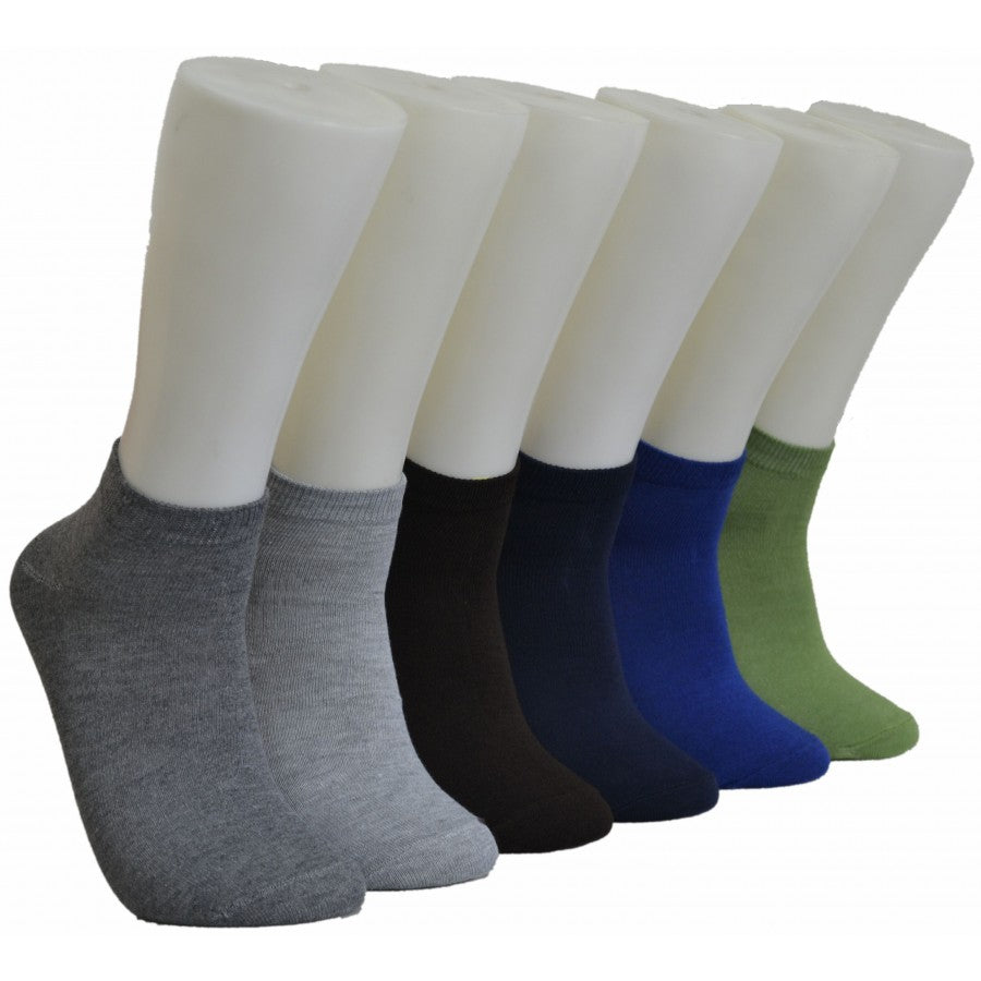 Men's Low-Cut Socks - Solid Colors - Size 10-13