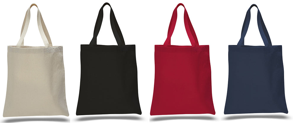 15" Cotton Canvas Tote Bags