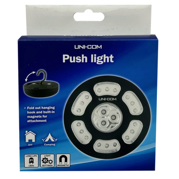 Magnetic Hanging 21 LED Ultra Bright Push Light