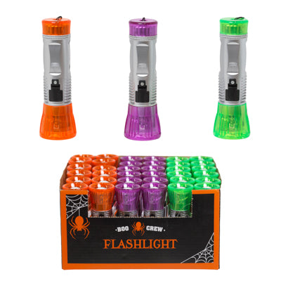 Flashlight Led 4.5in W/wrist Strap 3ast Hwln Colors/36pc Pdqw/hwln Ht