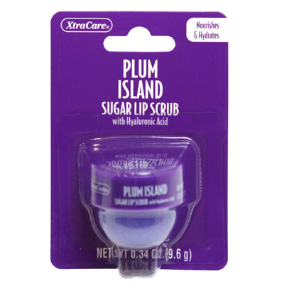 Lip Scrub .34oz Plum Island W/hyaluronic Acid Jar Spa Luxury Carded Peggable
